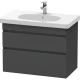 Тумба графит матовый 80 см Duravit DuraStyle DS648404949