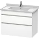 Тумба белый матовый 80 см Duravit DuraStyle DS648801818