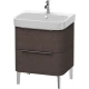 Тумба дуб темный брашированный 62,5 см Duravit Happy D.2 H2637207272
