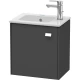 Тумба графит матовый 42 см Duravit Brioso BR4000L1049