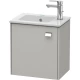 Тумба бетонно-серый матовый 42 см Duravit Brioso BR4000L1007