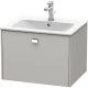Тумба бетонно-серый матовый 62 см Duravit Brioso BR400101007