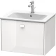 Тумба белый глянец 62 см Duravit Brioso BR400102222