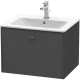 Тумба графит матовый 62 см Duravit Brioso BR400104949