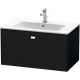 Тумба черный дуб 82 см Duravit Brioso BR400201016