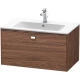 Тумба темный орех 82 см Duravit Brioso BR400201021