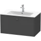 Тумба графит матовый 82 см Duravit Brioso BR400204949