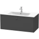 Тумба графит матовый 102 см Duravit Brioso BR400304949