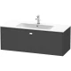 Тумба графит матовый 122 см Duravit Brioso BR400401049
