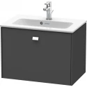 Тумба графит матовый 62 см Duravit Brioso BR401001049