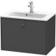 Тумба графит матовый 62 см Duravit Brioso BR401004949