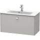 Тумба бетонно-серый матовый 82 см Duravit Brioso BR401101007