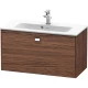 Тумба темный орех 82 см Duravit Brioso BR401101021