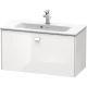 Тумба белый глянец 82 см Duravit Brioso BR401102222