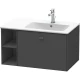 Тумба графит матовый 82 см Duravit Brioso BR401404949