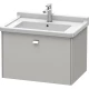 Тумба бетонно-серый матовый 67 см Duravit Brioso BR404101007