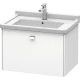 Тумба белый матовый 67 см Duravit Brioso BR404101018