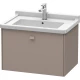 Тумба базальт матовый 67 см Duravit Brioso BR404104343