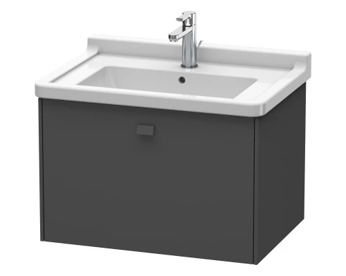 Тумба графит матовый 67 см Duravit Brioso BR404104949