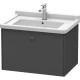 Тумба графит матовый 67 см Duravit Brioso BR404104949