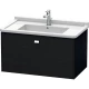 Тумба черный дуб 82 см Duravit Brioso BR404201016