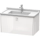Тумба белый глянец 82 см Duravit Brioso BR404201022