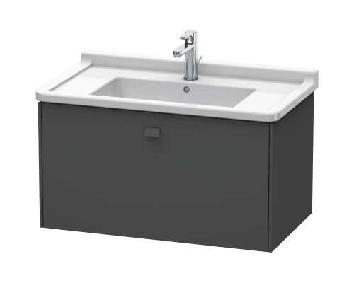 Тумба графит матовый 82 см Duravit Brioso BR404204949