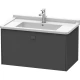 Тумба графит матовый 82 см Duravit Brioso BR404204949