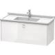 Тумба белый глянец 102 см Duravit Brioso BR404301022
