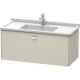 Тумба тауп матовый 102 см Duravit Brioso BR404301091