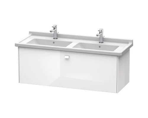 Тумба белый глянец 122 см Duravit Brioso BR404402222