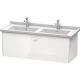 Тумба белый глянец 122 см Duravit Brioso BR404402222