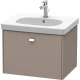 Тумба базальт матовый 67 см Duravit Brioso BR404501043