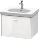Тумба белый глянец 67 см Duravit Brioso BR404502222