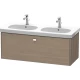 Тумба серый дуб 117 см Duravit Brioso BR404801035