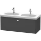 Тумба графит матовый 117 см Duravit Brioso BR404801049