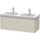 Тумба тауп матовый 117 см Duravit Brioso BR404809191