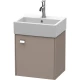 Тумба базальт матовый 43,4 см Duravit Brioso BR4050R1043
