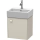 Тумба тауп матовый 43,4 см Duravit Brioso BR4050R9191