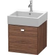 Тумба темный орех 48,4 см Duravit Brioso BR405201021