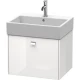 Тумба белый глянец 58,4 см Duravit Brioso BR405301022
