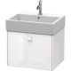 Тумба белый глянец 58,4 см Duravit Brioso BR405302222
