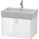 Тумба белый глянец 68,4 см Duravit Brioso BR405401022