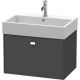 Тумба графит матовый 68,4 см Duravit Brioso BR405401049