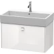 Тумба белый глянец 78,4 см Duravit Brioso BR405501022