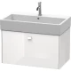 Тумба белый глянец 78,4 см Duravit Brioso BR405502222