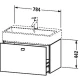 Тумба белый матовый 78,4 см Duravit Brioso BR405501818
