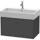 Тумба графит матовый 78,4 см Duravit Brioso BR405504949