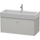 Тумба бетонно-серый матовый 98,4 см Duravit Brioso BR405600707