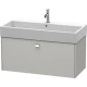 Тумба бетонно-серый матовый 98,4 см Duravit Brioso BR405601007